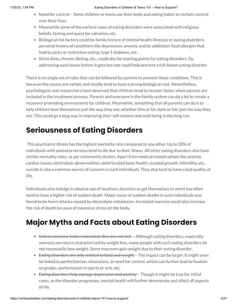 Eating Disorders in Children & Teens 101 – How to Support_.pdf | Digestive Disorders | Diseases ...