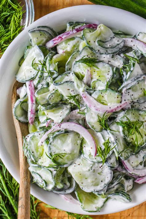 Cucumber Dill Salad (Cold, Creamy, And Fresh!) - Our Zesty Life