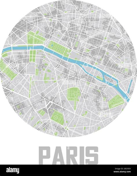 Urban city map paris Stock Vector Images - Alamy