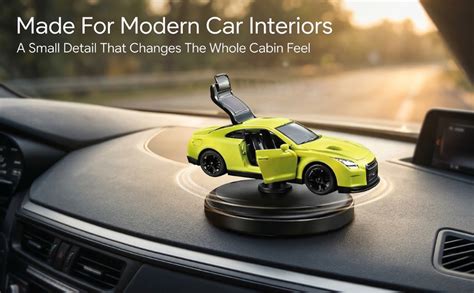YOURKARTS.COM Car Dashboard Decoration 13cm Movable Spinning Car ...