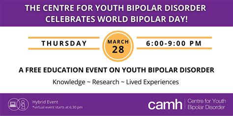 World Bipolar Day Event 2024 with the Centre for Youth Bipolar Disorder ...