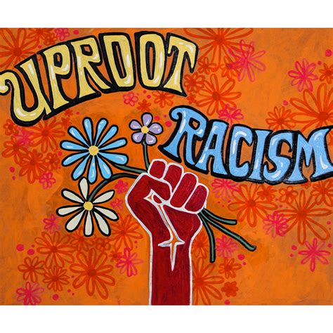 Uproot Racism Protest Poster Protest Art Wall Art Wall | Etsy