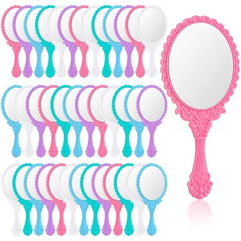 Amazon.com: 40 Pcs Vintage Handheld Mirror Retro Hand Held Mirror ...