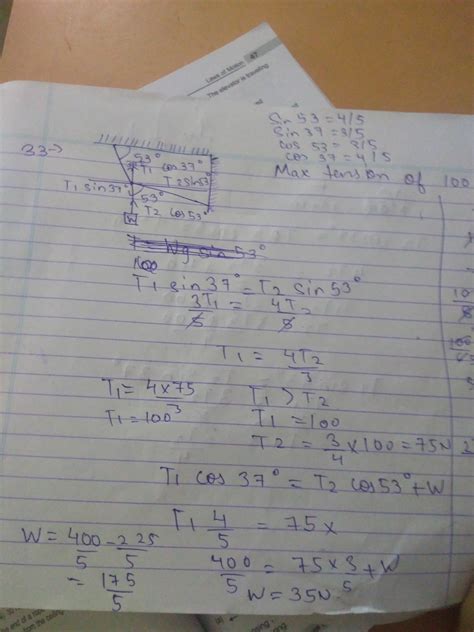 For a equilibrium shown. the strings are strong enough to withstand a ...