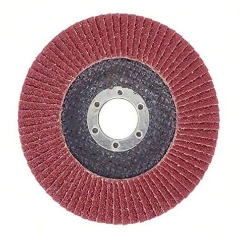 Pack Of 10 Flap Discs - Diameter: 125 Mm X 22.23 Mm - Grit 40 - Brown ...
