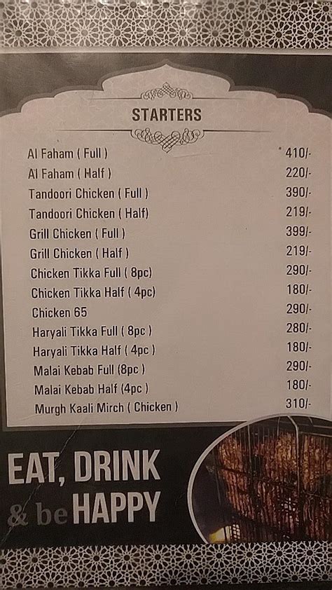 Menu at Al Zara Mandi Arabian Restaurant, Bengaluru, 147