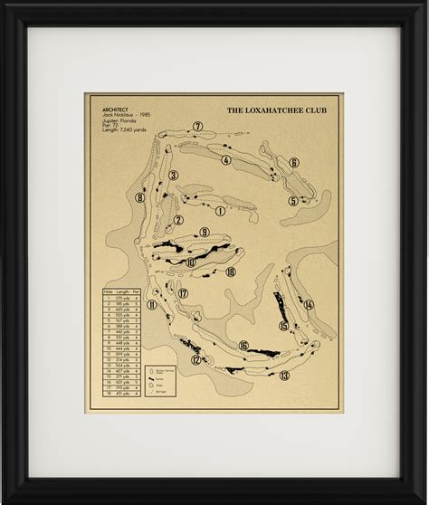 The Loxahatchee Club Outline (Print) – GolfBlueprints
