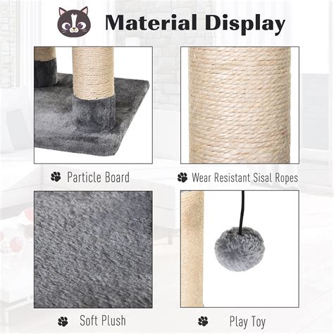 PawHut Cat Tree Condo Tower Multi-level Height 150CM Kittens Activity ...