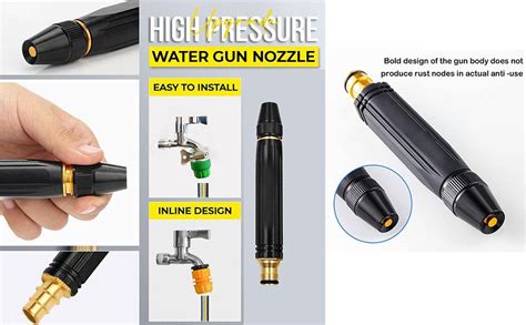 ALLCOVE Water Spray Gun Car Wash Nozzle High Pressure Nozzle for 1/2 ...