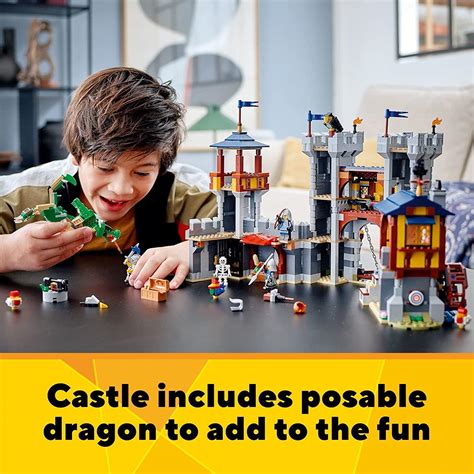Buy LEGO Creator 3in1 Medieval Castle Building Kit for Ages 9+ Online ...