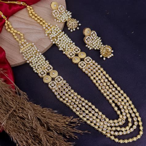 Anjali Fusion Long Premium Copper Rajwadi Set – Kuvar Jewels