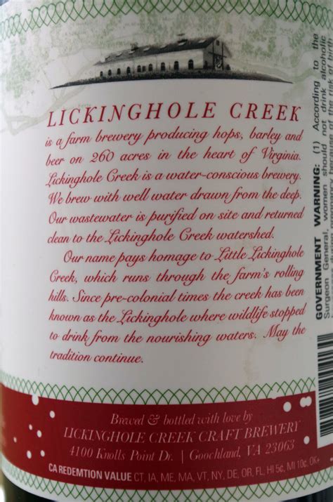 Lickinghole Creek Craft Brewery | Craft brewery, Brewery, Brewing