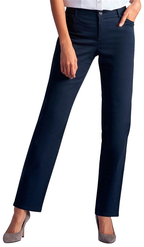 Lee Petite Relaxed Straight Leg Pants - Walmart.com