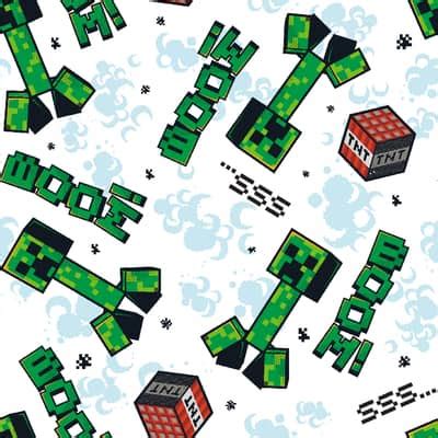 Springs Creative Minecraft Creeper Explode Cotton Fabric | Michaels