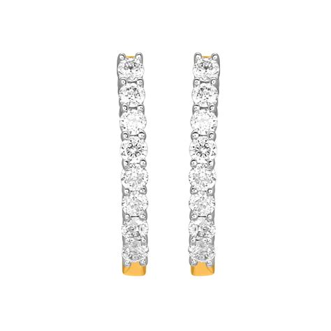 Buy Sparkling Crown Star Diamond Hoop Earrings OER17015-A200R0B Online ...
