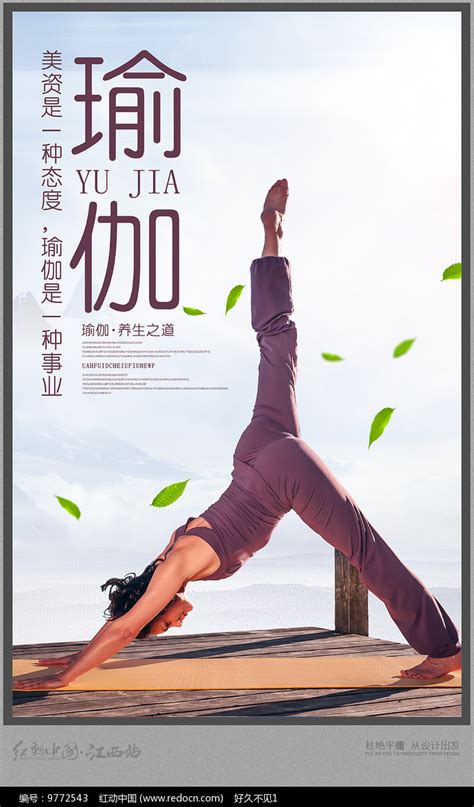 瑜伽海报设计图片下载_红动中国