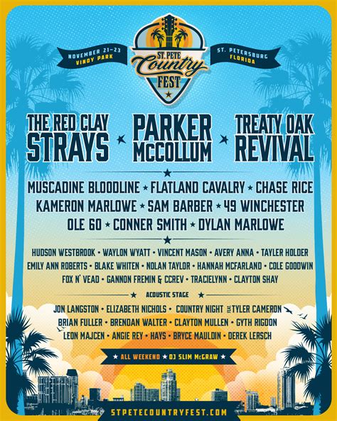 Lineup - St. Pete Country Fest