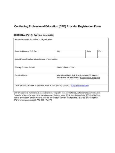 Fillable Online Continuing Professional Education (CPE) Provider ...