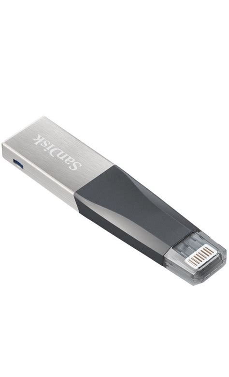 SanDisk iXpand Mini Flash Drive 64 GB OTG Drive (Grey, Type A to Light ...