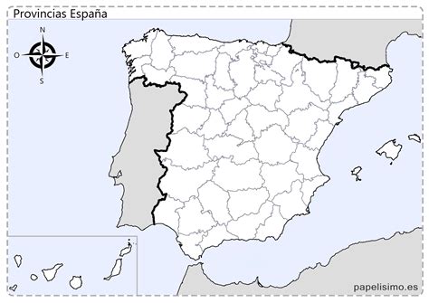Mapa De Las Provincias De Espana DigiAtlas.com | Spain And Portugal