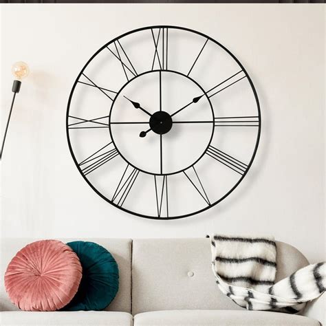 Metallic Double Ring Wall Clock – Myindianthings