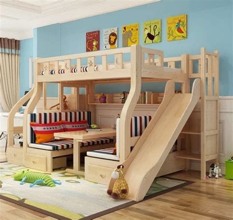 北欧上下床实木双层床多功能男孩女孩子母床儿童双层上下床高低床-阿里巴巴