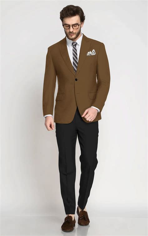 Earthy Brown Wool Blazer - A.i. Perfect Fits