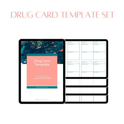 Nursing Pharmacology Drug Card Template Nursing Printables Drug Card - Etsy