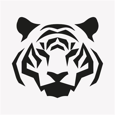 Abstract tiger head illustration | Premium AI-generated vector