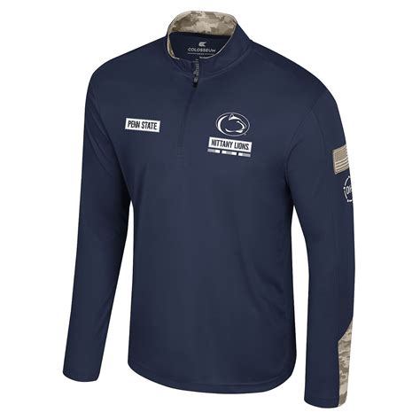 Penn State Nittany Lions OHT Navy Camo Quarter Zip Windshirt Nittany ...