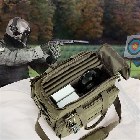 Buy VEAGIA Pistol Range Pack Gun Range bag Pistol case Gun case ...