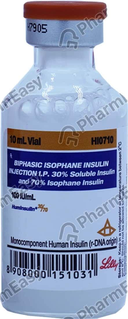 Huminsulin 100 IU/ML Suspension For Injection (10): Uses, Side Effects ...