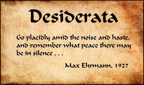 The Meaning Behind the Desiderata Poem