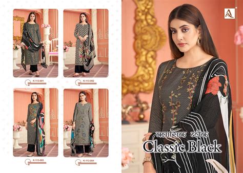 Classic Black Alok Viscose Muslin Pant Style Suits Wholesaler Ahmedaba ...