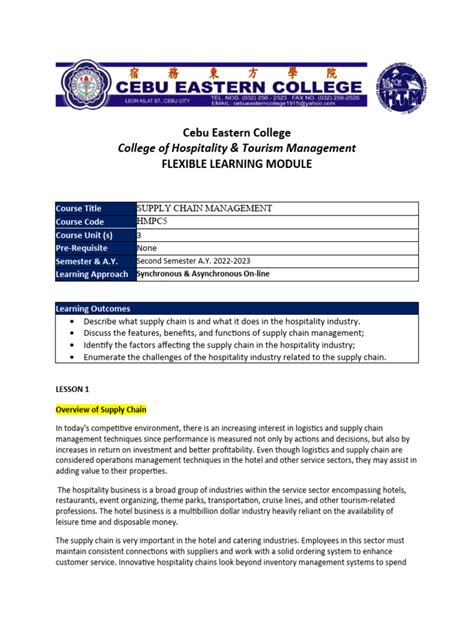 Module 4 Supply Chain Management 的图像结果