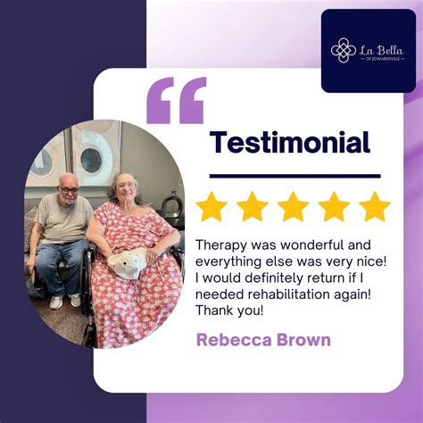 #labellaofedwardsville #patienttestimonial #rehabilitation #5starcare ...