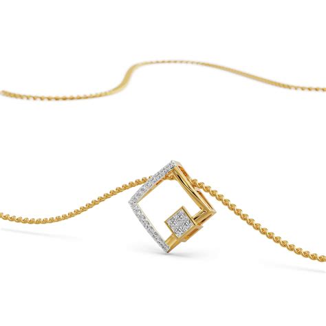 Buy Squared Beauty Lab Grown Diamond Pendant by Emori