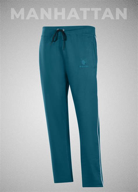 Premium Cotton Teal Blue Track Pant Regular Fit – Pitshirts