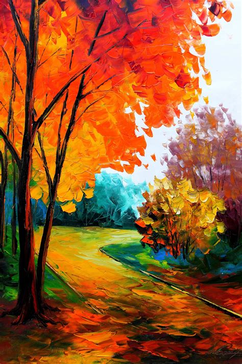 fall paintings easy