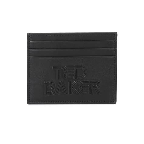 Buy Ted Baker Men Black Embossed Branding Card Holder for Men Online ...