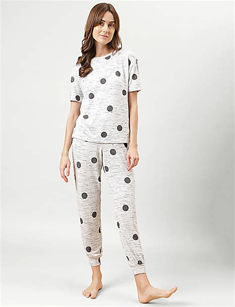 Buy 2 Pc Printed Pyjama Set at Marks & Spencer