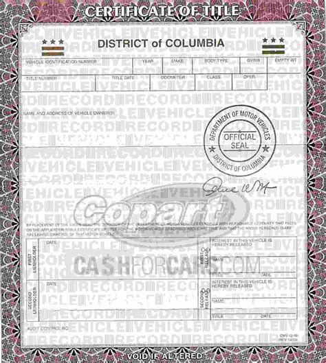 How to Sign Your Car Title in Washington D.C. | Cashforcars.com
