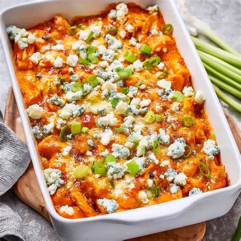 Buffalo Chicken Casserole Recipe | Easy Cheesy Dinner