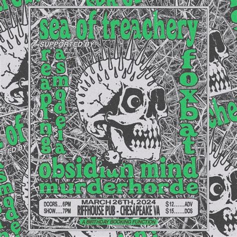 Sea Of Treachery, Reaping Asmodeia, Foxbat, Obsidian Mind, Murderhorde ...