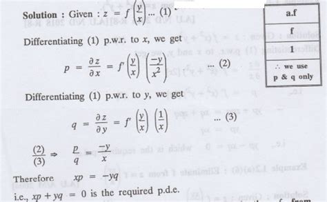 Solved Example Problems based on formation of p.d.e by elimination of ...