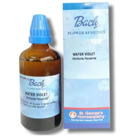 St. George’s Bach Flower Water Violet Bach Flower – AYUSH Upchar