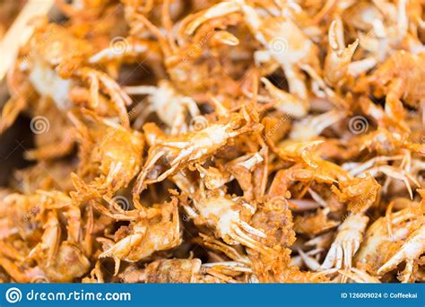 Source of Calcium, Baby Crab Seafood Deep Fried Stock Photo - Image of ...