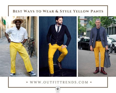48 Cool Yellow Pants Outfit Ideas for Men