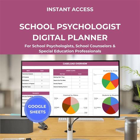 Buy School Psychologist Planner: Digital IEP Tracker, Caseload ...