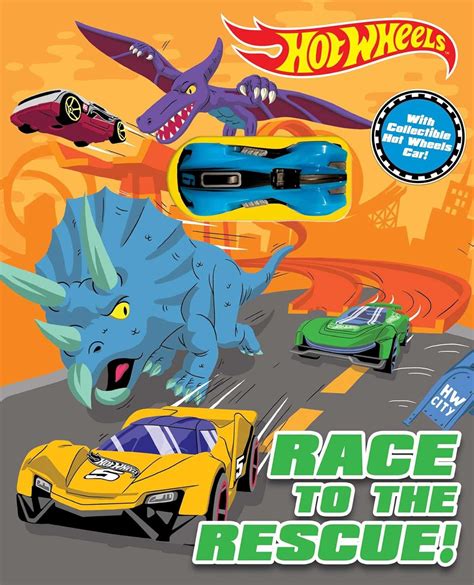 Hot Wheels: Race to the Rescue!: Storybook with Collectible Car ...